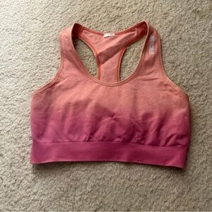 Gymshark Pink and Orange Sports Bra Intimates